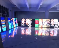 Display LED Pieghevole P2.5 Portatile per Interni, Schermi LED Digitali Pieghevoli, Banner Video Wall