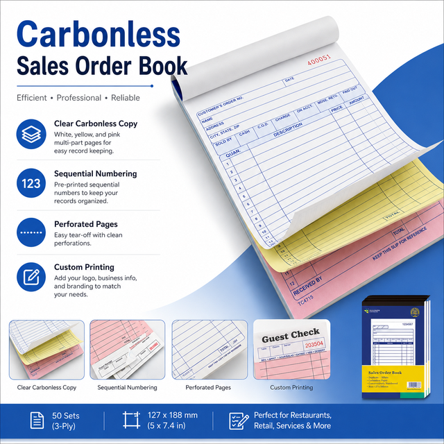 Core Business Forms Wholesale Custom Receipt Books Receipt Paper Bulk Carbonless Invoices Orders