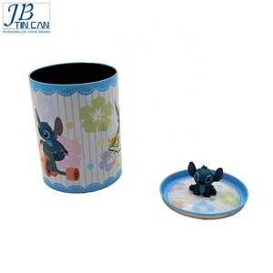 Boîte à bonbons ronde avec couvercle, 10 pièces, promotion, en étain, jouet imprimé - Product Image 3