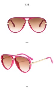 2025 personnalisé à la mode chic surdimensionné <span class=keywords><strong>lunettes</strong></span> de soleil en plein air rond Double faisceau carré <span class=keywords><strong>lunettes</strong></span> métal cadre mode crème solaire <span class=keywords><strong>lunettes</strong></span> - Product Image 5