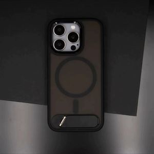 เคสโทรศัพท์แบบมีขาตั้งโลหะแบบซ่อน สำหรับ iPhone 16 เคสโทรศัพท์แบบแม่เหล็กด้าน สำหรับ iPhone 14 15 16 Pro Max 16 Plus - Product Image 4