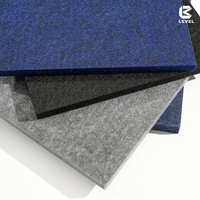 Professionele fabrieksgeluidsdempende, niet-toxische polyester akoestische wandpanelen, geluidsdichte PET akoestische panelen