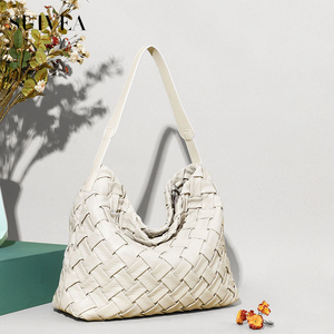 New Models Large Capacity Braided Bag Mother Simple Solid Color Versatile Fashion Bag Woman Tote <b>Handbags</b> for Women Underarm Bag - Product Image 4