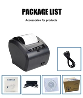 Impresora térmica de recibos POS inalámbrica de 203 dpi para papel de 80 mm