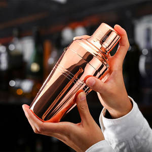 Mélangeur/shaker en acier inoxydable 500 de style japonais à la mode 304 ml avec ligne de pression - Product Image 5