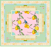 Tapis de mahjong personnalisé en néoprène rose, vert citron, pour Noël, avec motif peint à la main, idéal pour les fêtes de famille