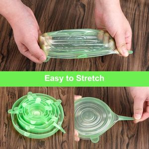 Reusable Expandable Grade Silicone Cover Lid for Keeping Food Fresh - Product Image 3