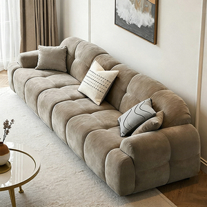 Sofá Popular de Tela Suave, Diseño Moderno, Sofás Nube para Sala de Estar, 3 Plazas, Uso en Hogar y <span class=keywords><strong>Hotel</strong></span>, Patas de Plástico de Alta Gama, Ecológico - Product Image 5