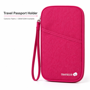 Porta Pasaportes <span class=keywords><strong>de</strong></span> Viaje RFID con Logotipo Personalizado, Cartera Impermeable <span class=keywords><strong>de</strong></span> Oxford con Múltiples Bolsillos, Organizador <span class=keywords><strong>de</strong></span> Pasaportes con Correa para la Muñeca - Product Image 1