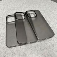 Coque de téléphone transparente translucide en PC mat ultra mince pour iPhone 17 16e 16 Pro 15 14 Plus 13 12 Pro Max Air Slim Skin Back Cover