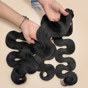 100% Virgin Vietnamese Human Hair – Black Steam <b>Body</b> <b>Wave</b> Extensions | Premium Quality, Long-Lasting <b>Waves</b> - Product Image 5