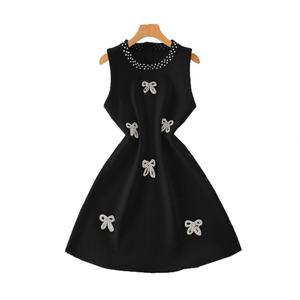 Nuevo Vestido de Moda Vintage Negro para Mujer, Vestido de Playa de Verano, Falda Corta sin Mangas, Vestidos Ajustados Elegantes para Mujer - Product Image 4