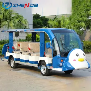 Autobús turístico eléctrico de lanzadera de varios asientos de China, autobús turístico superventas de bajo precio