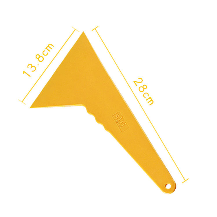 Grattoir jaune de film de voiture de triangle L