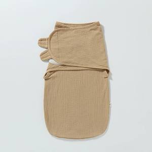 100% Cotton Muslin Newborn Wrap Easy Adjustable for Velcro Sleep Sack 0-3 Months Infant Swaddle <strong>Blanket</strong> Kids' Bedding - Product Image 6