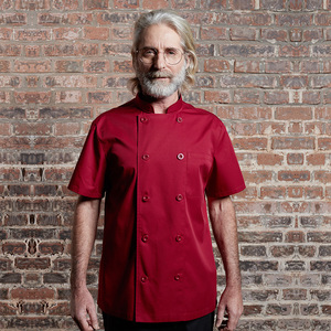 CHECKEDOUT tessuto leggero in Stock Unisex <span class=keywords><strong>manica</strong></span> <span class=keywords><strong>corta</strong></span> rinfrescante tessuto multicolore giacca da <span class=keywords><strong>cuoco</strong></span> uniforme da ristorante - Product Image 4