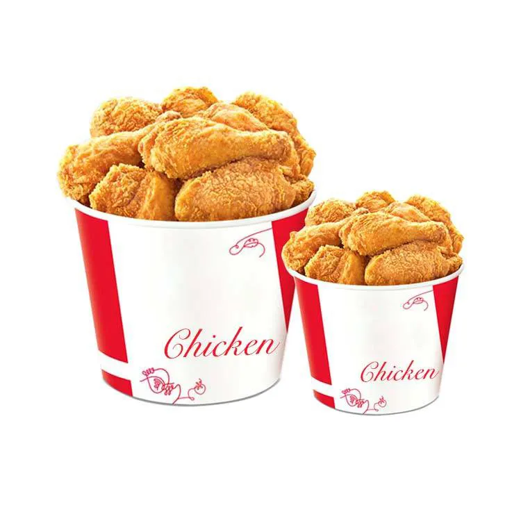 Secchi di Popcorn personalizzati Premium fritta di pollo fritture con ali di famiglia secchio di carta cibo fritto secchi di pollo fritto