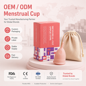 Coupelle menstruelle en silicone de qualité médicale, grande capacité, anti-fuite, réutilisable, pour flux abondant, vente en gros fabricant - Product Image 4