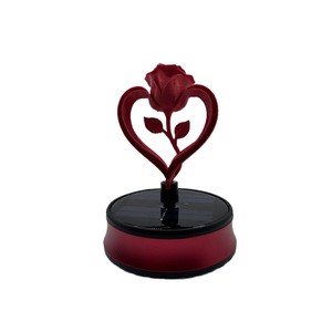 Diffuseur d'arômes de voiture en forme de rose à énergie solaire avec rotation automatique, décoration intérieure - Product Image 2