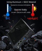 Mini PC de Bajo Consumo Sin Ventilador, Intel 5405u Quad Core, LAN Gigabit, Máximo 32GB DDR4 SSD, Win10/11/Linux, Automatización Industrial Integrada
