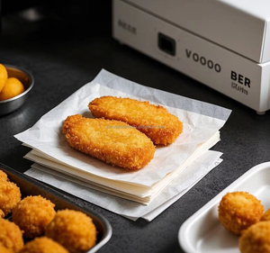 Giấy gói thức ăn nhanh, giấy gói thực phẩm sinh học, giấy gói chống thấm dầu, an toàn, nhanh chóng - Product Image 3