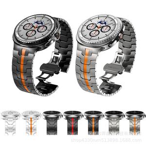Bracelet de montre en acier inoxydable Win-Win pour Samsung Watch <span class=keywords><strong>8</strong></span> Ultra 2025, nouveau bracelet en métal avec fermoir papillon - Product Image 2