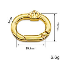 Anneau porte-clés ouvrable en alliage de zinc galvanisé, fermoir mousqueton pour sac en cuir ou laisse de chien, anneau en O, quincaillerie, boîte en carton