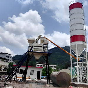 เครื่องแบทช์ Hzs120แกนเครื่องยนต์เครื่องแบทช์คอนกรีตเคลื่อนที่ได้ HZS120P ที่สุดโรงงานผลิตคอนกรีตมือถือในพม่า - Product Image 1