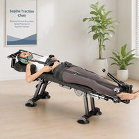 Table de traction électrique pour décompression cervicale et lombaire, cadre en acier portable, civière de physiothérapie à usage hospitalier
