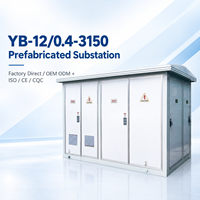 YB-12 12kV 3150kVA Poste de transformateur préfabriqué compact de type boîtier extérieur pour salle blanche, Vente directe usine