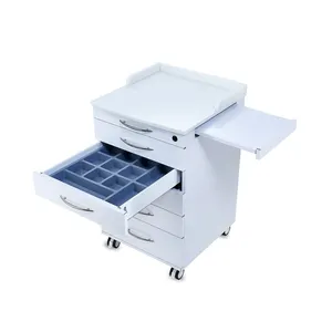 Movable Medical Dental Rolling Cabinet Trolley Hospital Clinic Dental Cabinet For Dentist