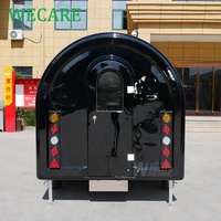 WECARE Street Mini Food Carts, chariots de nourriture mobiles de petite taille, remorque de nourriture mobile ronde pour la vente aux États-Unis