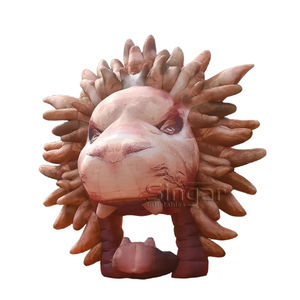 หัวสิงโตเป่าลมขนาดใหญ่ 10 เมตร 33 ฟุต ทำจากผ้า Oxford 300D พร้อมพัดลมในตัว สำหรับตกแต่งเวทีและงานเทศกาล - Product Image 1