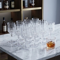 Gobelet en verre vert, verre à vin de 220 ml, coupe à vin pour mariage, vaisselle pour fête sur la plage, gobelet diamant