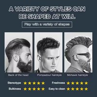 Échantillons gratuits FOZOU Gel de cire coiffante pour cheveux bouclés de luxe de grande marque OEM Marque privée pour hommes Cheveux soyeux et non écaillés