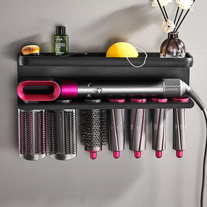 Support pour fer à friser, support mural sans perçage pour salle de bain, rangement, <span class=keywords><strong>appareil</strong></span> de coiffure et de soin des <span class=keywords><strong>cheveux</strong></span> - Product Image 2