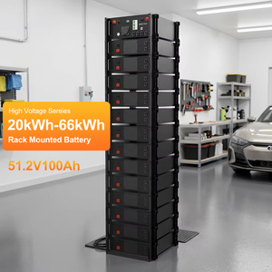 Paquete de Baterías de Litio de 20 kWh, Batería Solar, Sistema de Almacenamiento de Energía Doméstico Montado en Rack, BMS Inteligente, IP20 - Product Image 1