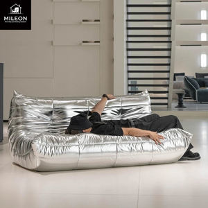 Meubles de salon modernes de luxe de conception italienne, fauteuils de villa, argent, canapés de fête, vente directe d'usine. - Product Image 4