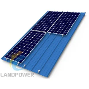 OEM Supplier Solar Roof Aluminium Mini Rail Solar U Rail Used On Trapezoid Metal Roof Sheet