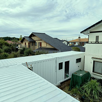 Casa Contenedor Moderna de Lujo de 20HC, Unidades ADU Modulares de Ensamblaje Rápido para Patio Trasero