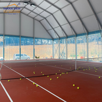 Stade de sport personnalisé à un arrêt tente de court de tennis auvent de structure en aluminium PVC pour l'extérieur grands chapiteaux pour événements tentes pour terrains de sport