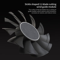 Nouveau design, ventilateur de refroidissement pour PC de 120 mm, non lumineux, pour boîtier d'ordinateur de jeu, remplacement du ventilateur de refroidissement du processeur