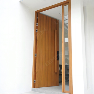 Puerta Pivotante de Entrada de Aluminio con Certificado CE, Puerta Pivotante de Madera de Lujo para Casa, Puerta Pivotante Moderna Estilo <span class=keywords><strong>Miami</strong></span> - Product Image 4