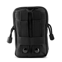 Pochette tactique Molle pour téléphone, pochettes utilitaires EDC, sac banane, petit étui pour téléphone portable, poche pour outils et gadgets pour hommes