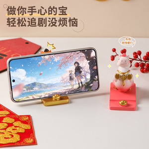 Figura de caballo del zodíaco, soporte para teléfono, escultura artística de animales para decoración del Año Nuevo Chino, regalo para sala de estar - Product Image 4