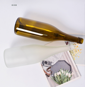 Vente en gros de bouteille en <span class=keywords><strong>verre</strong></span> de vin de Bourgogne de 187ml 375ml 750ml bouteille vide d'alcool de <span class=keywords><strong>rhum</strong></span> en <span class=keywords><strong>verre</strong></span> avec couvercle en alun à vis en liège de bois - Product Image 3