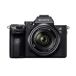 Appareil photo hybride <span class=keywords><strong>Sony</strong></span> A7 III 24,3 MP Vidéo 4K 1080p HD Objectif fixe F/2.8 50 mm Double écran Batterie rechargeable <span class=keywords><strong>Mini</strong></span> SD - Product Image 2