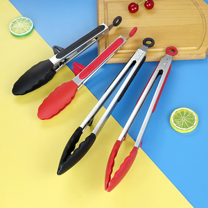 Pinzas para Barbacoa de Alta Calidad de 9/12 Pulgadas, Resistentes al Calor, Antideslizantes, de Silicona, con Soporte, Utensilios Multiusos para Cocinar - Product Image 3