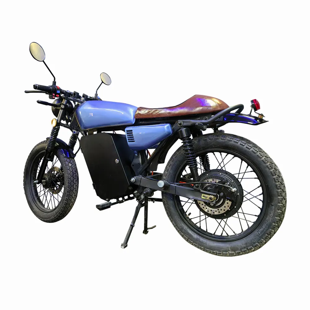 2000W 72V 30AH 65 км/ч высокоскоростной Электрический мотоцикл для взрослых с большими шинами