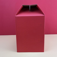 Carpeta de Regalo de Cartón Corrugado Impermeable, Carpeta de Documentos Empresarial Portátil de Alta Gama con Recubrimiento UV y Asa con Logotipo Personalizado